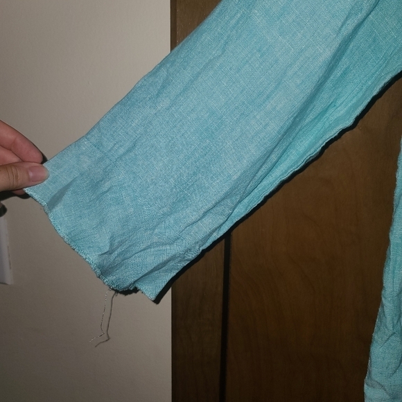 NORDIC Traders linen blouse sz med - Picture 5 of 6